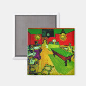 Night Cafe Place Lamartine Van Gogh Fine Art Magneet (Voorkant / Achterkant)