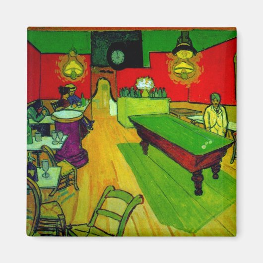 Night Cafe Place Lamartine Van Gogh Fine Art Magneet (Voorkant)