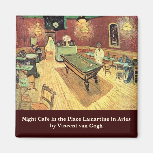 Night Café, Place Lamartine van Vincent van Gogh Magneet (Voorkant)