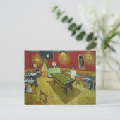 Night Cafe Place Lamartine, Vincent van Gogh Briefkaart (Staand voorkant)