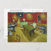 Night Cafe Place Lamartine, Vincent van Gogh Briefkaart (Voorkant / Achterkant)
