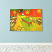 Night Cafe van Vincent van Gogh Canvas Afdruk (Insitu (Houten vloer))