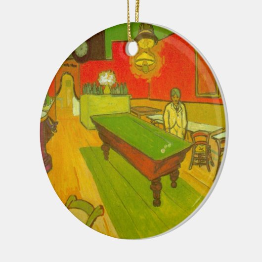 Night Cafe van Vincent van Gogh Keramisch Ornament (Links)