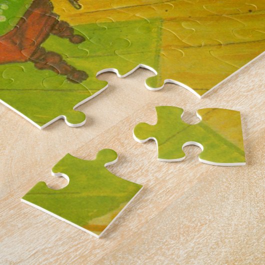 Night Cafe van Vincent van Gogh Legpuzzel (Zijkant)