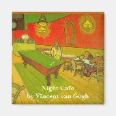 Night Cafe van Vincent van Gogh Magneet (Voorkant)