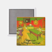 Night Café van Vincent van Gogh Magneet (Voorkant / Achterkant)