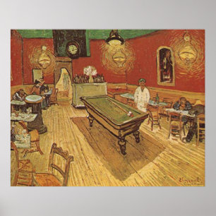 Night Cafe van Vincent van Gogh Poster