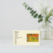 Night Cafe van Vincent van Gogh Visitekaartje (Staand voorkant)