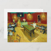 Night Cafe - Vincent van Gogh schilderende Art Briefkaart (Voorkant / Achterkant)