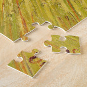 Night Cafe - Vincent van Gogh schilderende Art Legpuzzel (Zijkant)