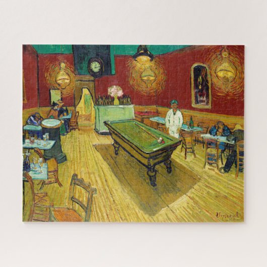 Night Cafe - Vincent van Gogh schilderende Art Legpuzzel (Horizontaal)