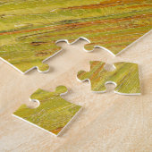 Night Cafe - Vincent van Gogh schilderende Art Legpuzzel (Zijkant)