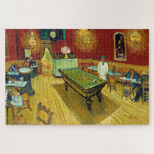 Night Cafe - Vincent van Gogh schilderende Art Legpuzzel (Horizontaal)