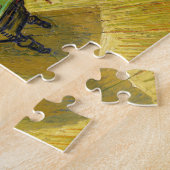 Night Cafe - Vincent van Gogh schilderende Art Legpuzzel (Zijkant)