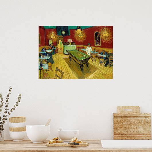 Night Cafe - Vincent van Gogh schilderende Art Poster (Keuken)