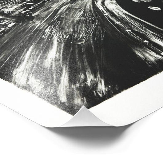 Night Canal Foto Afdruk (Hoek)