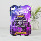 Night Castle Stamp Kaart (Staand voorkant)