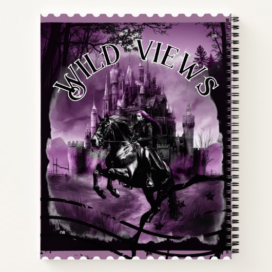 Night Castle Stamp Notitieboek (Achterkant)