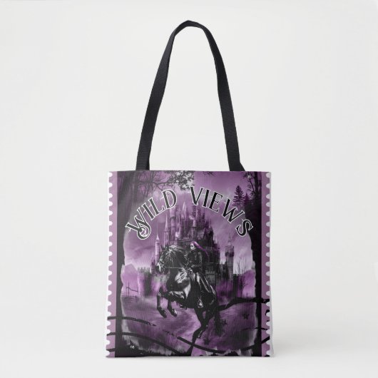 Night Castle Stamp Tote Bag (Voorkant)
