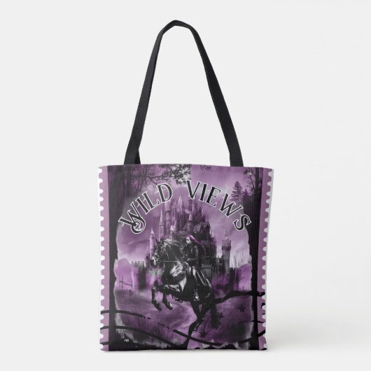Night Castle Stamp Tote Bag (Achterkant)