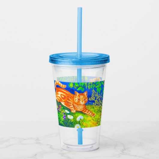 Night Cat Acryl Drinkbeker (Voorkant)