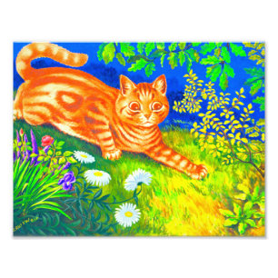 Night Cat Foto Afdruk