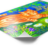 Night Cat Foto Afdruk (Hoek)