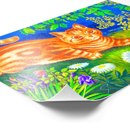 Night Cat Foto Afdruk (Hoek)