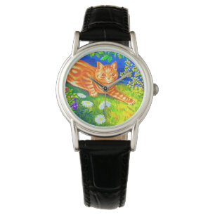 Night Cat Horloge