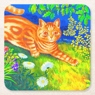 Night Cat Kartonnen Onderzetters