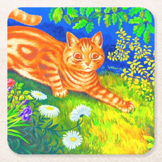 Night Cat Kartonnen Onderzetters (Voorkant)