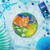 Night Cat Papieren Bordje (Feest)