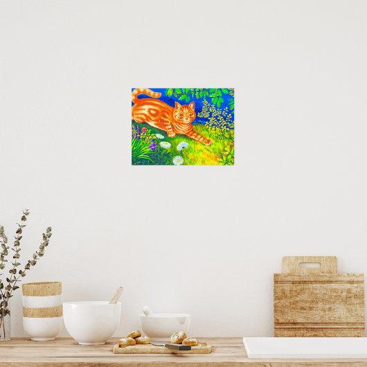 Night Cat Poster (Keuken)