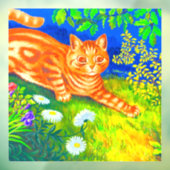 Night Cat Raamsticker (Vel 3)