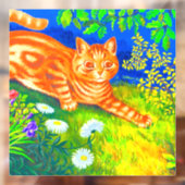 Night Cat Raamsticker (Vel 2)