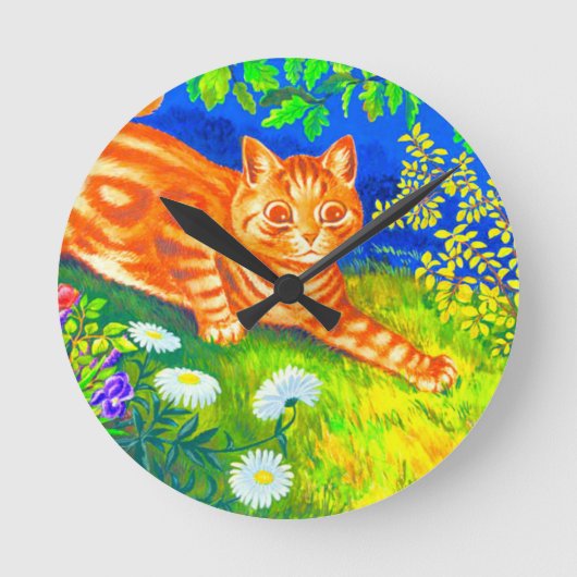 Night Cat Ronde Klok (Voorkant)