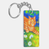 Night Cat Sleutelhanger (Voorkant Links)