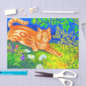 Night Cat Tissuepapier (Craft)