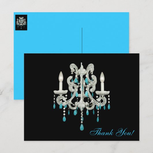 Night Chandelier ~ Briefkaart (Voorkant / Achterkant)