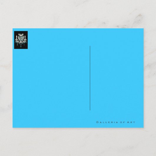 Night Chandelier ~ Briefkaart (Achterkant)