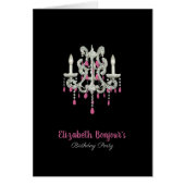 Night Chandelier SIZE/PAPER/STYLE OPTIES - RSVP & (Voorkant)