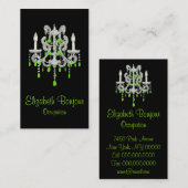 Night Chandelier ~ Visitekaartje (Voorkant / Achterkant)