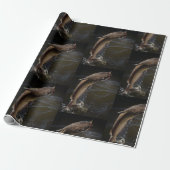 Night Channel Catfish Gevist Cadeaupapier (Uitgerold)