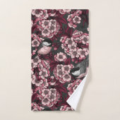 Night cherry tuin bad handdoek (Handdoek)