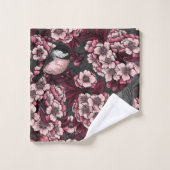 Night cherry tuin bad handdoek (Wasdoekje)
