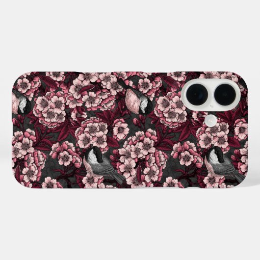 Night cherry tuin Case-Mate iPhone case (Achterkant (horizontaal))