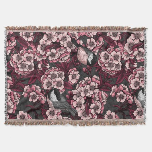 Night cherry tuin deken (Voorkant)