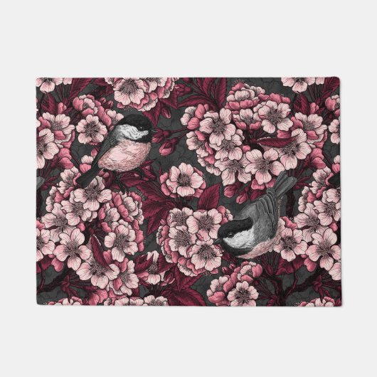 Night cherry tuin deurmat (Voorkant)