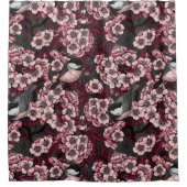 Night cherry tuin douchegordijn (Voorkant)