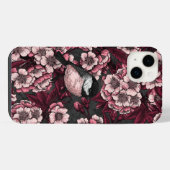 Night cherry tuin iPhone hoesje (Achterkant horizontaal)